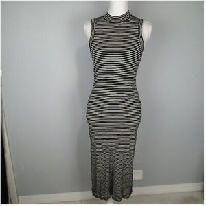 MADEWELL striped sleeveless tank maxi dress